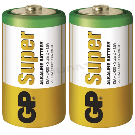 Batéria LR20 1,5V GP B1341  Super alkalická blister 2ks