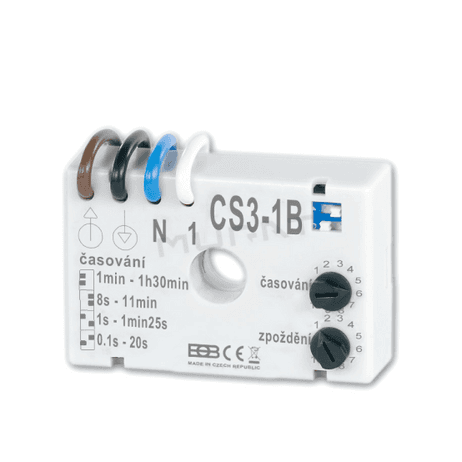 EBO- CS3-1B časove relé pod vypínač s funkciou oneskoreného zapnutia Elektrobock