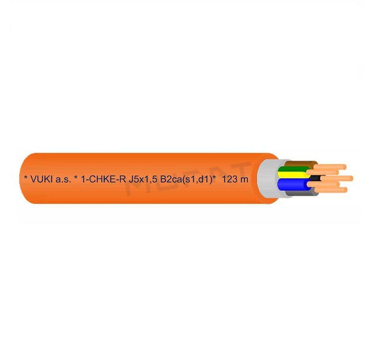 Kábel 1-CHKE-R-J 5x1,5 mm2 B2ca,s1,d1,a1