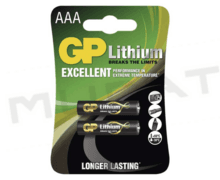 Batéria LR03 1,5V GP24LF  B15112 LITHIOVA (blister=2ks)