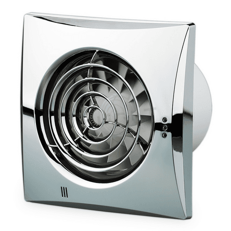 Ventilator-Vents d=100 100 QUIET T Ventilátor axiálny Chrome