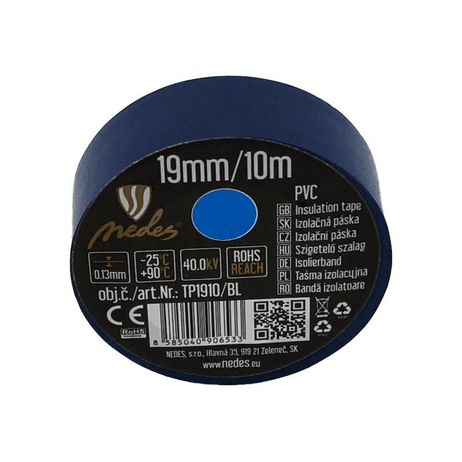 Páska izolačná 19mmx10m modrá TP1910/BL