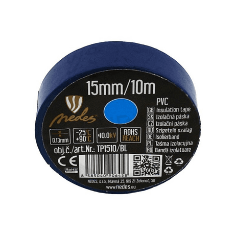 Páska izolačná 15mmx10m modrá TP1510/BL