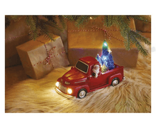 Svietidlo LED VIANOČNÉ- Santa v aute DCLW09 10cm 3×AA IP20, vnútorné multicolor
