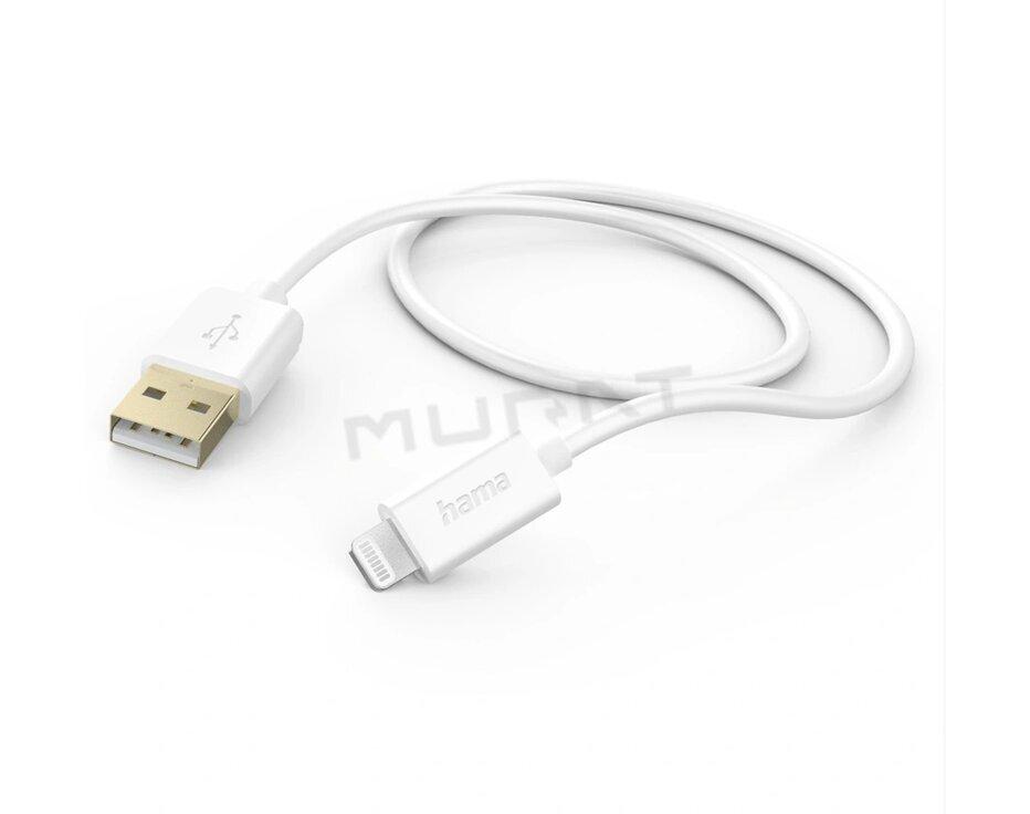Hama 201581 MFi USB kábel pre Apple, USB-A Lightning 1,5 m, biely