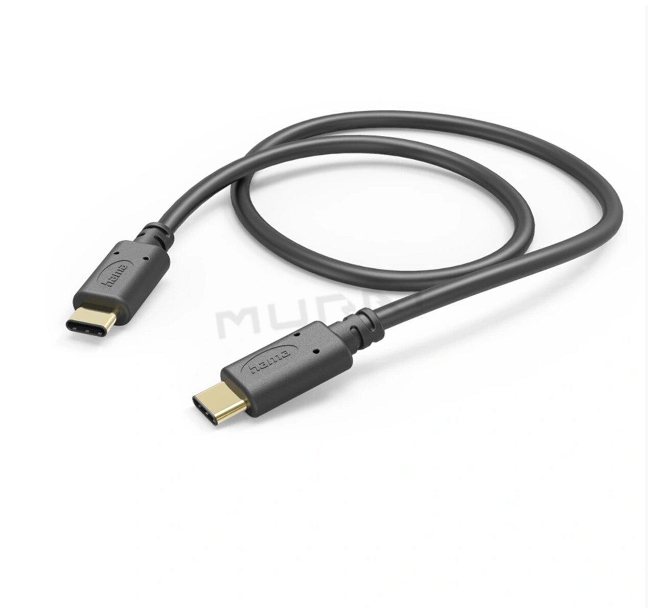 Hama 201591 kábel USB-C 2.0 typ C-C 1,5 m, čierny
