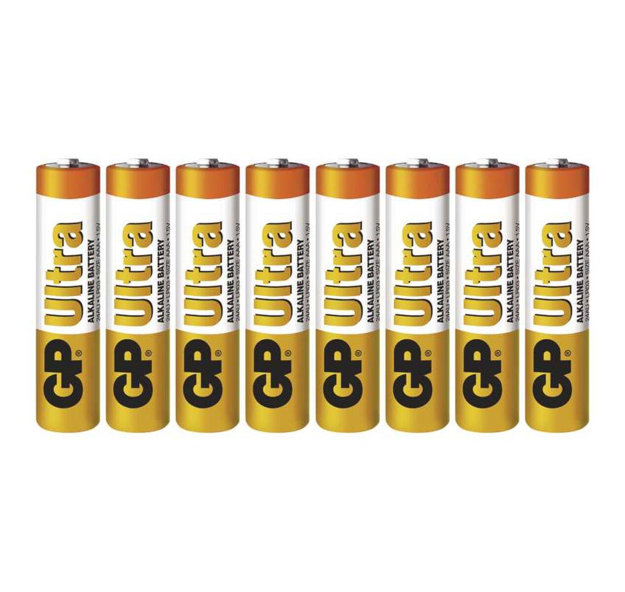 Batéria LR03 1,5V GP BAT. ULTRA Alkaline B19118 blis. 6+2ks                     