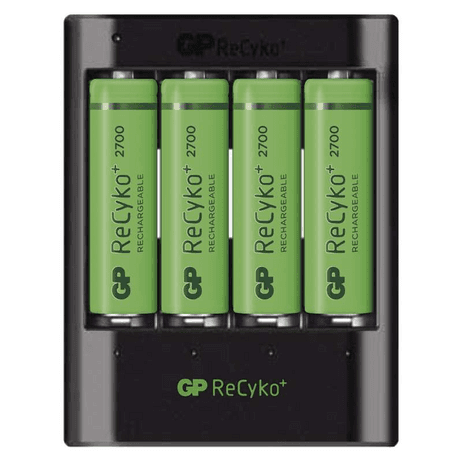 Nabíjačka batérií USB B04217  U421 + 4× AA GP ReCyko+ 2700                      