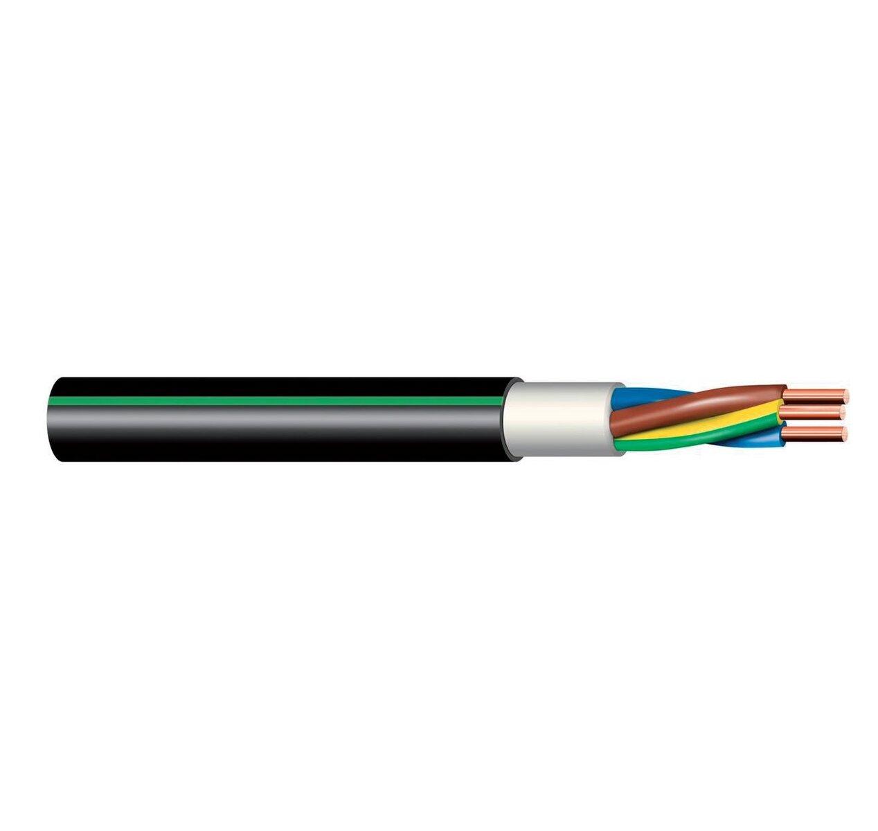 Kábel CYKY-J 3x2,5 mm2 Instal PLUS v kruhoch 100m (so zeleným pruhom)           