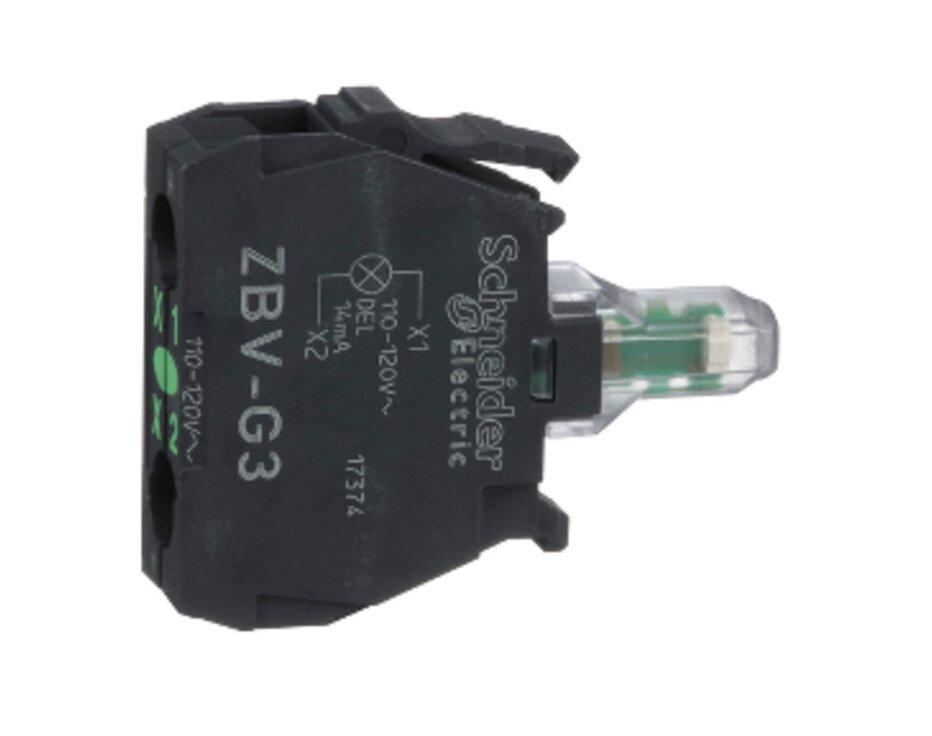 Harmony-Objímka ZBVG3 zelená   48-120V/50Hz-LED                                 