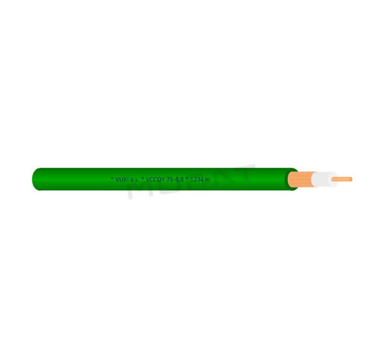 Kábel koaxiálny VCCOY 75-3,7 zelený
