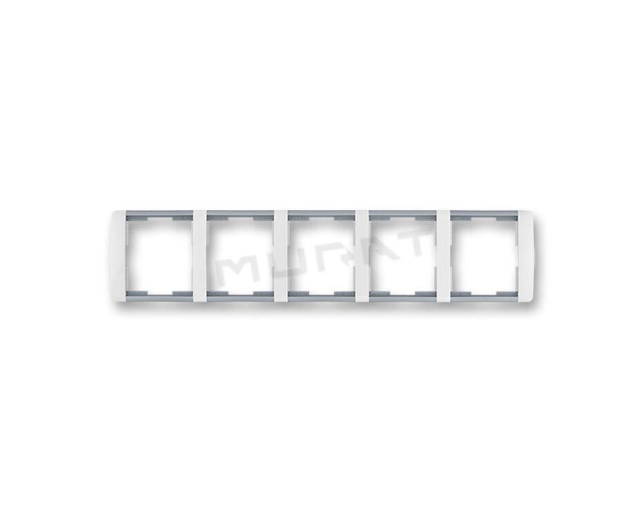 Element-rámček-5 vodorovný 3901E-A00150 04 biela/ľadová šedá