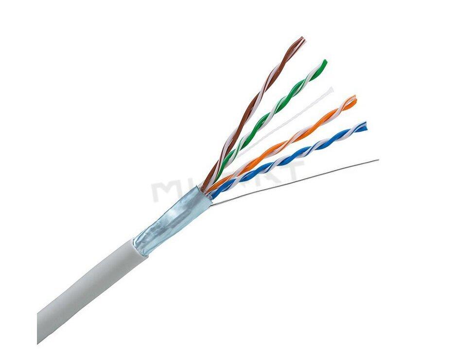 LAN kábel, Cat. 5E, FTP,  4x2xAWG24, drôt, LSOH