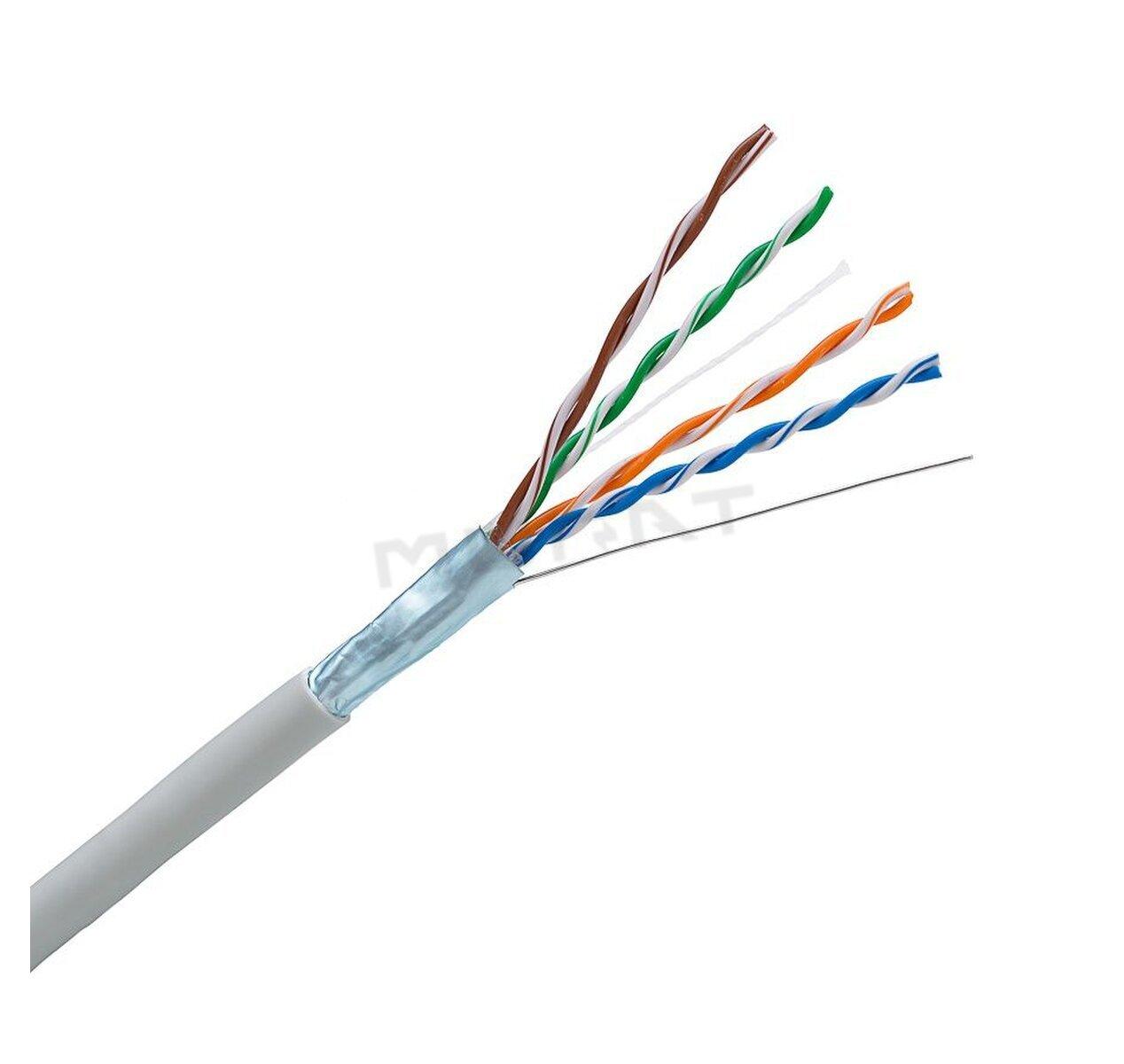 LAN kábel, Cat. 5E, FTP, 4x2xAWG24, drôt, 300 MHz, Eca (KELine)
