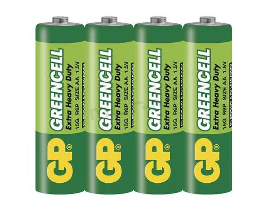 Batéria R06 1,5V GP B1220 folia Greencell 4ks