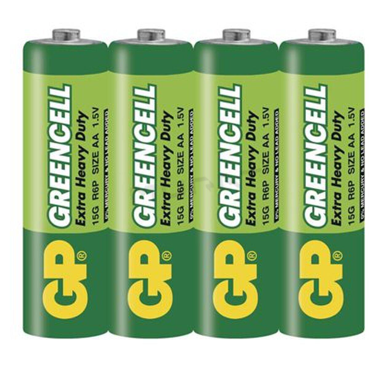 Batéria R06 1,5V GP B1220 folia Greencell 4ks