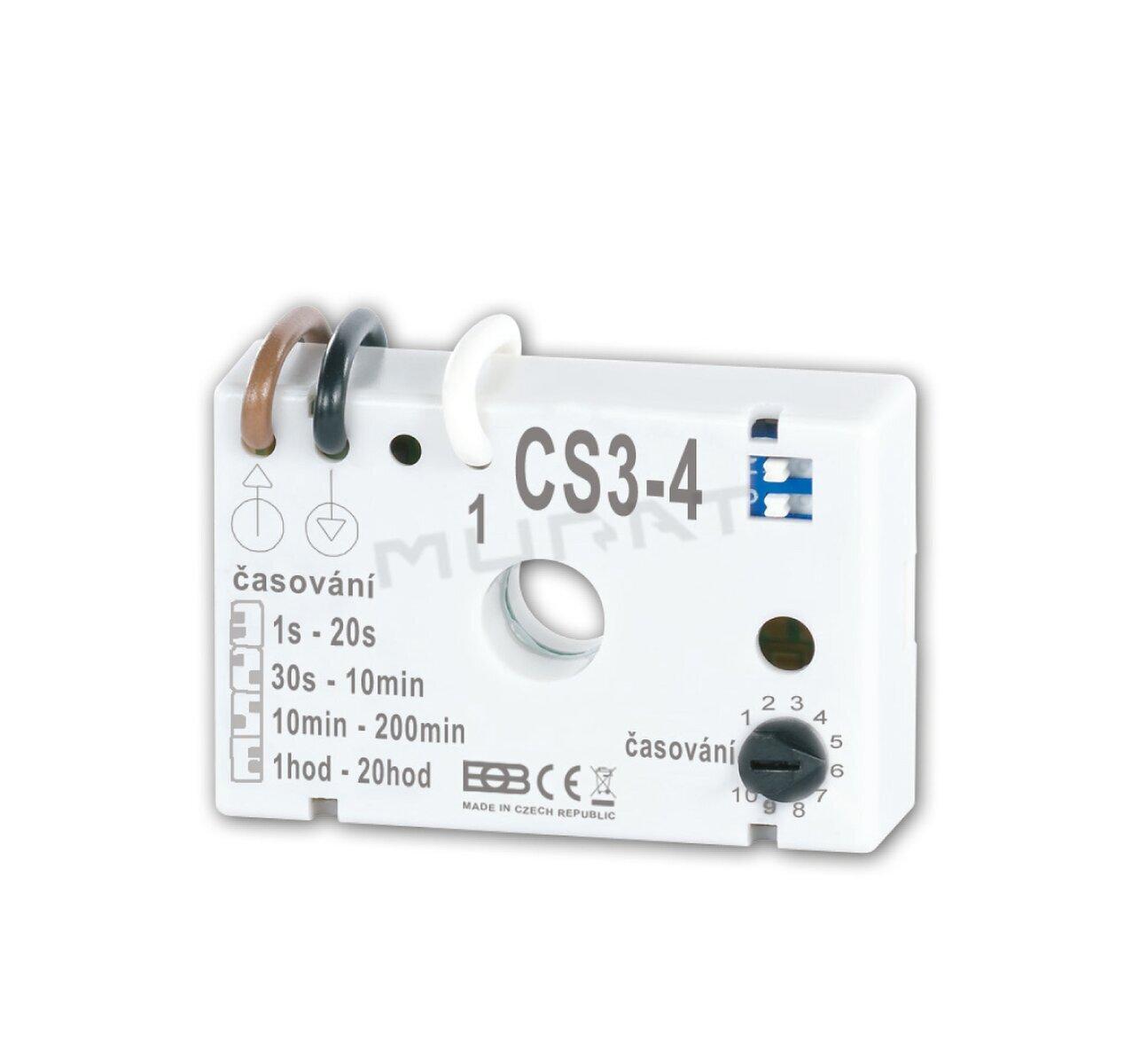 EBO- CS3-4 časové relé pod vypínač bez N vodiča  Elektrobock