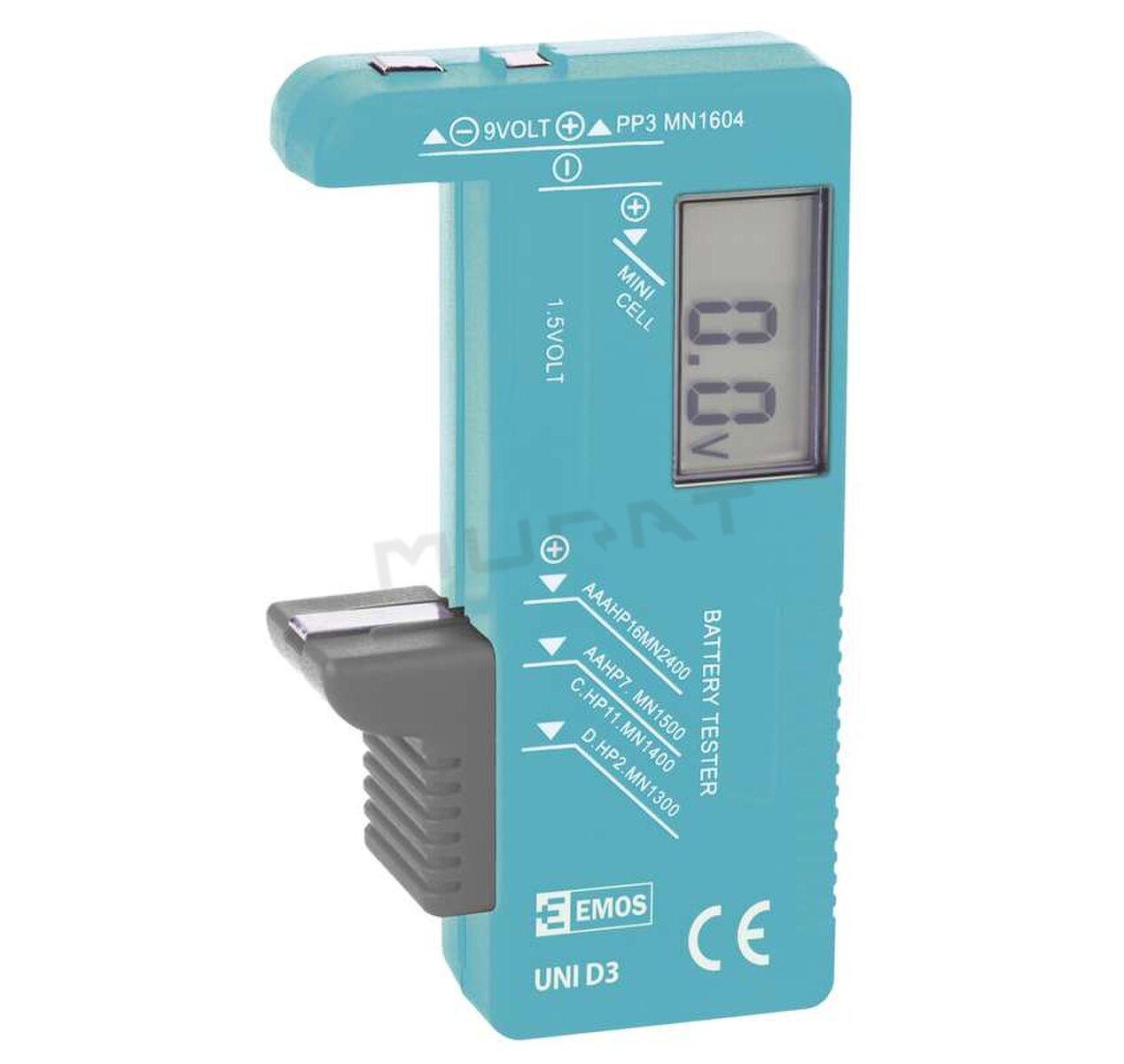 Tester batérií univerzálny (AA, AAA, C, D, 9V, gombíkových) N0322