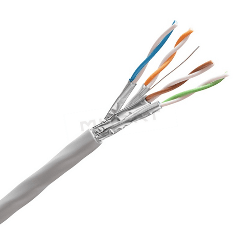 LAN kábel, Cat. 6A, STP,  4x2xAWG23, 550 MHz, drôt, LSOH, Eca  (KELine)