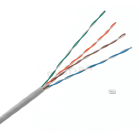 LAN kábel, Cat. 5E, UTP,  4x2xAWG24, 300MHz, drôt, LSOH, Eca  (KELine)