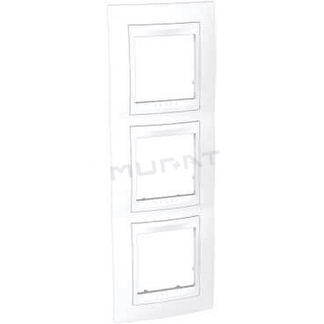 Unica Plus rámček 3 zvislý biely MGU6.006V.18
