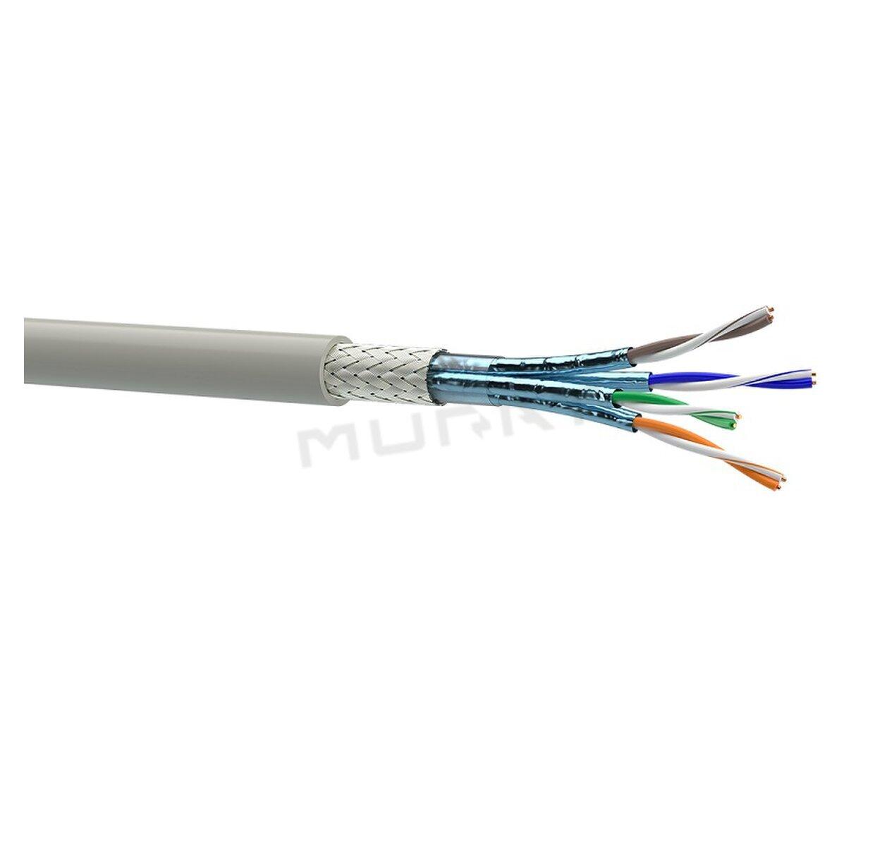 LAN kábel, Cat. 6A, S/FTP, 4x2x0,57, drôt, 500MHz, LSOH, 7935050  ( OK-NET )