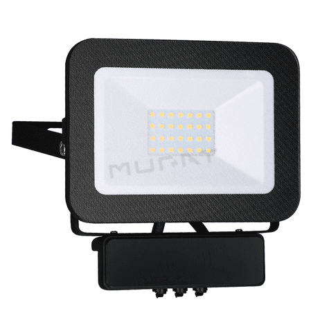 Svietidlo reflektor LED  20W IP65 Slim čierny +senzor mikro 4000k Nedes LF2022MS