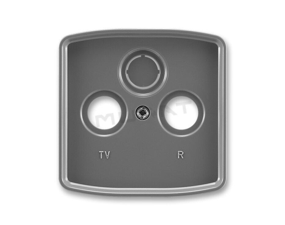T- kryt zásuvky TV+R/SAT-vylam./ 5011A-A00300 S2 dymová šedá