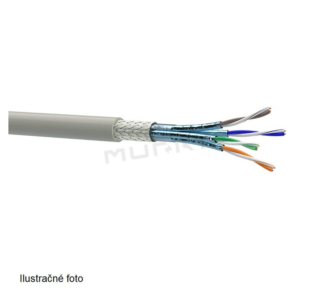 LAN kábel, Cat. 7, S/FTP, 4x2x0,57, drôt, 600MHz, LSOH, fial., 7935041 (OK-NET)