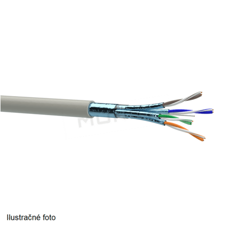LAN kábel, Cat. 6A, F/FTP, 4x2x0,57, drôt, 500MHz LSOH, fialový 7935048 (OK-NET)