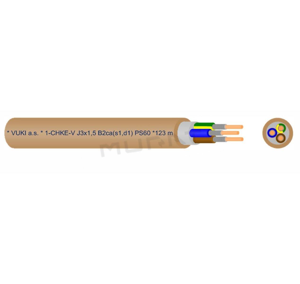 Kábel 1-CHKE-V-O 2x4 mm2 PS60 B2ca,s1,d1,a1