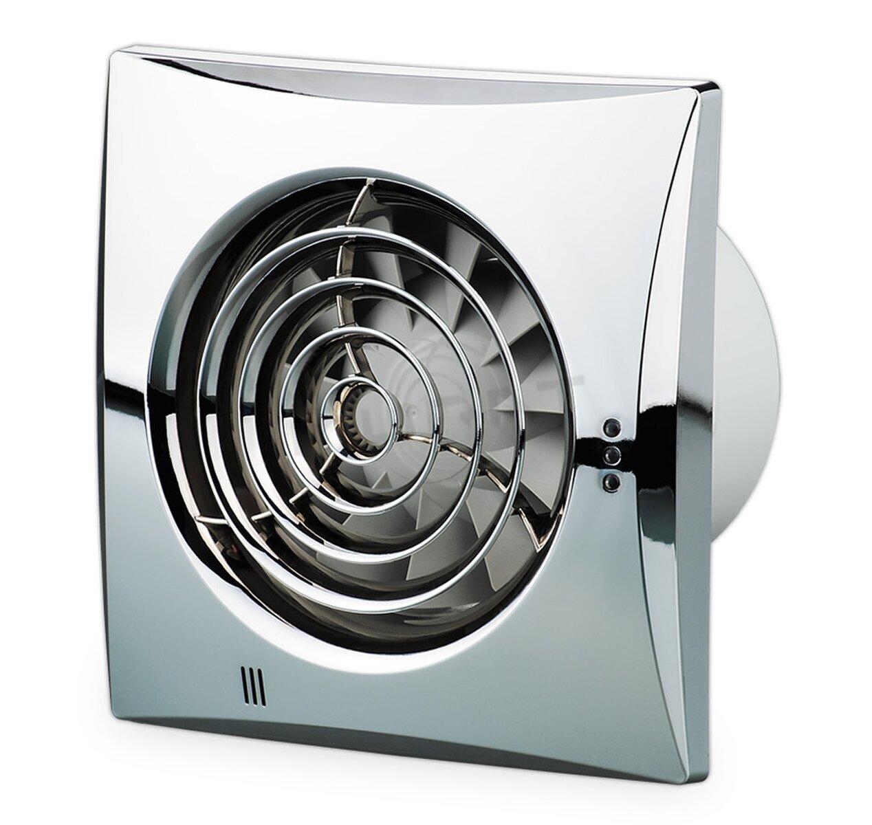 Ventilator-Vents d=100 100 QUIET T Ventilátor axiálny Chrome