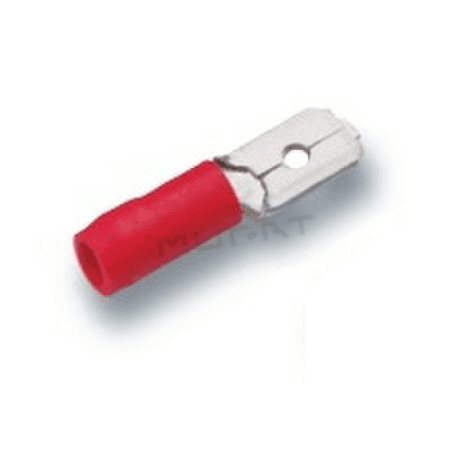 Kolík izolovaný plochý 4,8x0,8 / 0,5-1 červený Cimco 180288