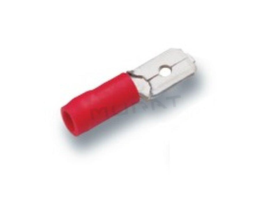 Kolík izolovaný plochý 6,3x0,8 / 0,5-1 červený Cimco 180290