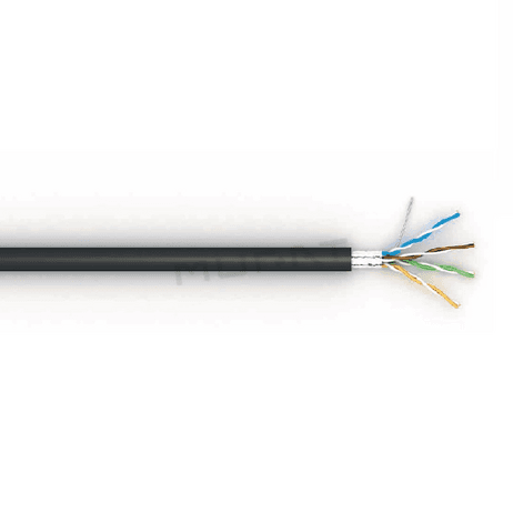 LAN kábel, Cat. 5E, F/UTP, 4x2x0,51, drôt, 100MHz, PE, outdoor, 49330  (OK-NET )