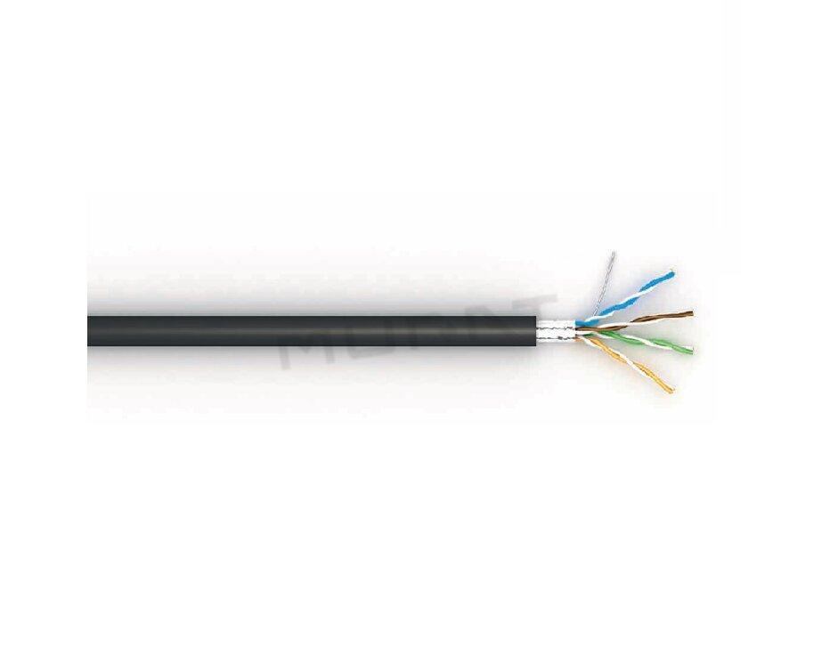 LAN kábel, Cat. 5E, F/UTP, 4x2x0,51, drôt, 100MHz, PE, outdoor, 49330  (OK-NET )