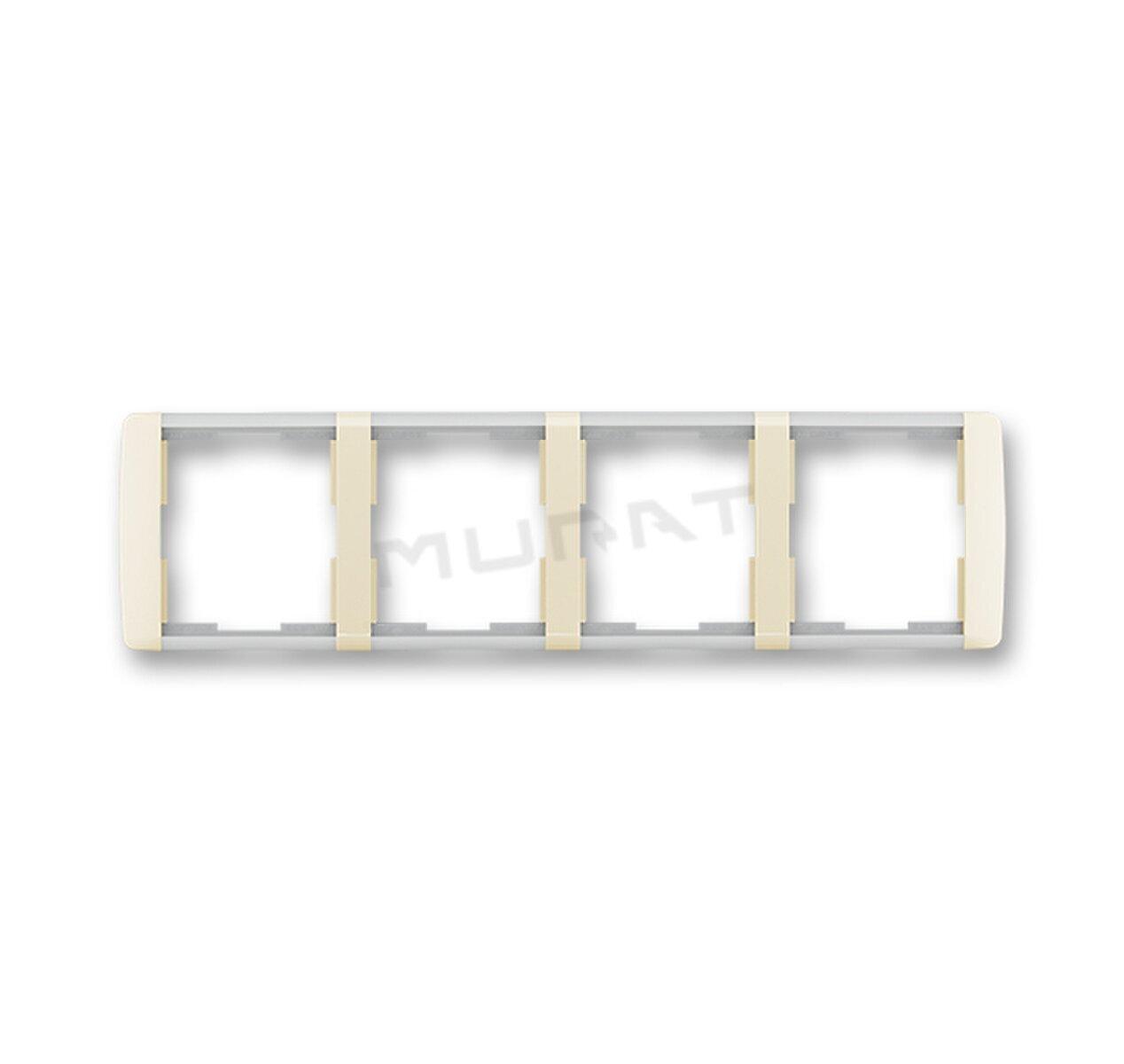 Element-rámček-4 vodorovný 3901E-A00140 21 slonová kosť/ľadová biela