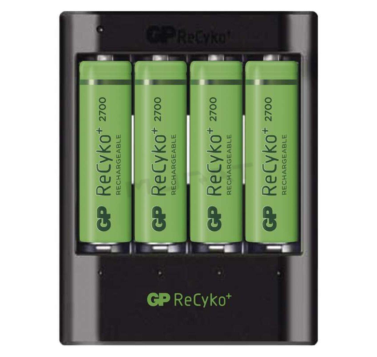 Nabíjačka batérií USB B04217  U421 + 4× AA GP ReCyko+ 2700