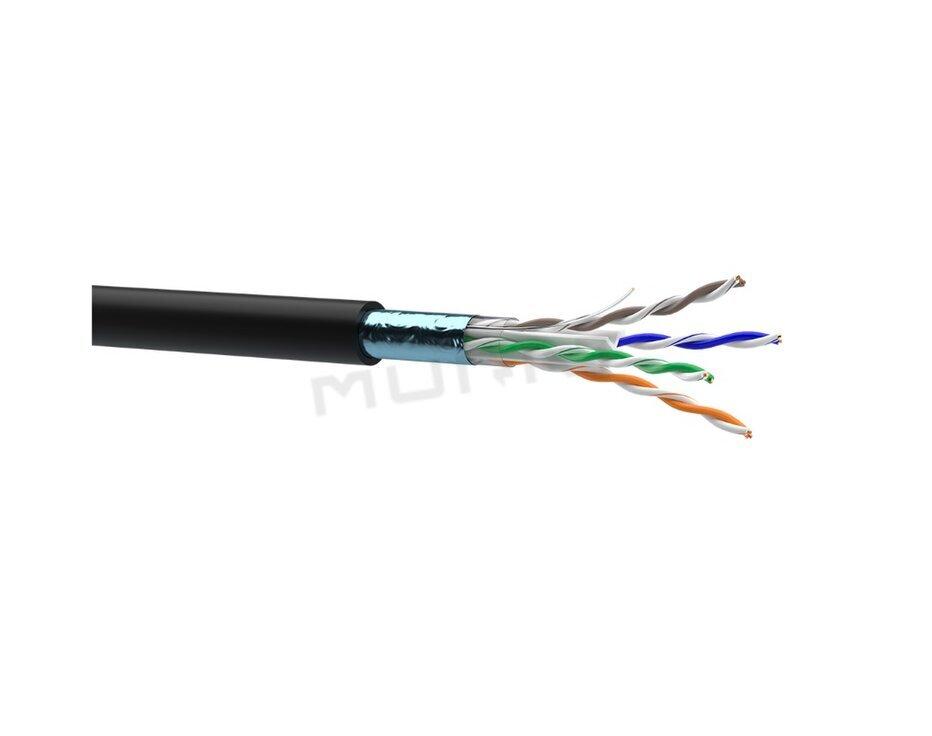 LAN kábel, Cat. 6, F/UTP, 4x2x0,54, drôt, 250MHz, PE, outdoor, 7934018 (OK-NET)