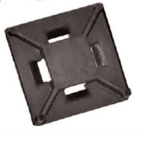 Príchytka samolepiaca 12x12 čierna ABMMM-4/S pre sťahovaciu pásku do 3,6mm