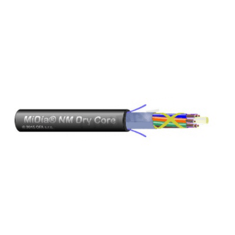Optický kábel MiDia NM Dry Core 4x12 AllWave+ (G.652D&G.657A1), PE plast, 7,5mm