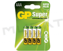 Bateria LR03 1,5V GP B1311  Super alkalická blister 4ks