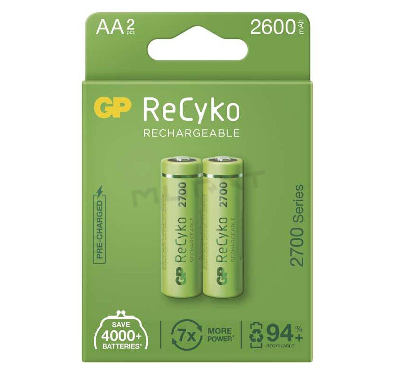 Akumulátor ReCyko+ R06 1,2V/2600mAh, B2127 2ks