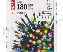 Svietidlo LED VIANOČNÉ- reťaz D4AM09 18m vnútorná/vonkajšia multicolor programy