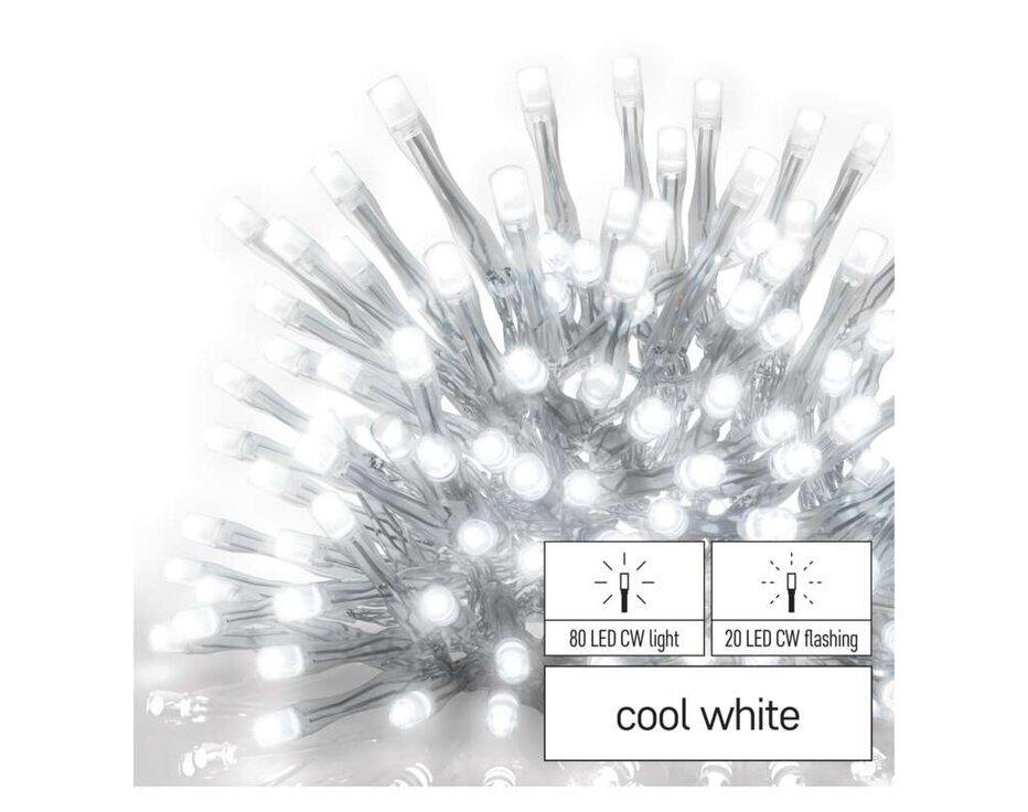 Svietidlo LED VIANOČNÉ- reťaz spojovacia Standard D1CC02 blik cencúle 2,5m st.b.
