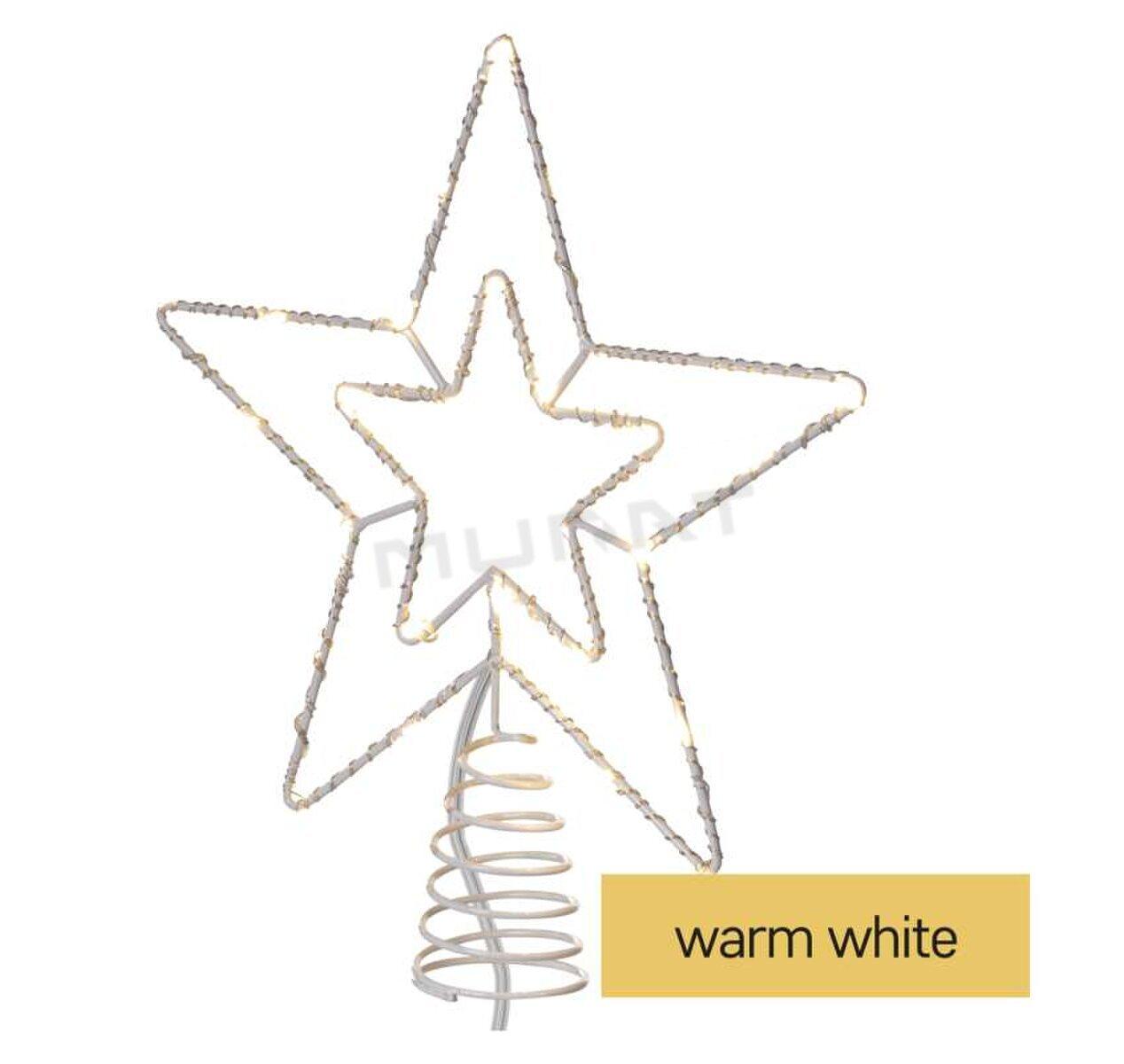 Svietidlo LED VIANOČNÉ- spojovacia hviezda, 28,5 cm von/vnút, teplá biela D1ZW01