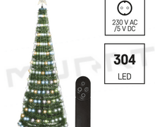 Svietidlo LED VIANOČNÉ- D5AA03 stromček 1,8m s ovládačom vnútorný RGB časovač