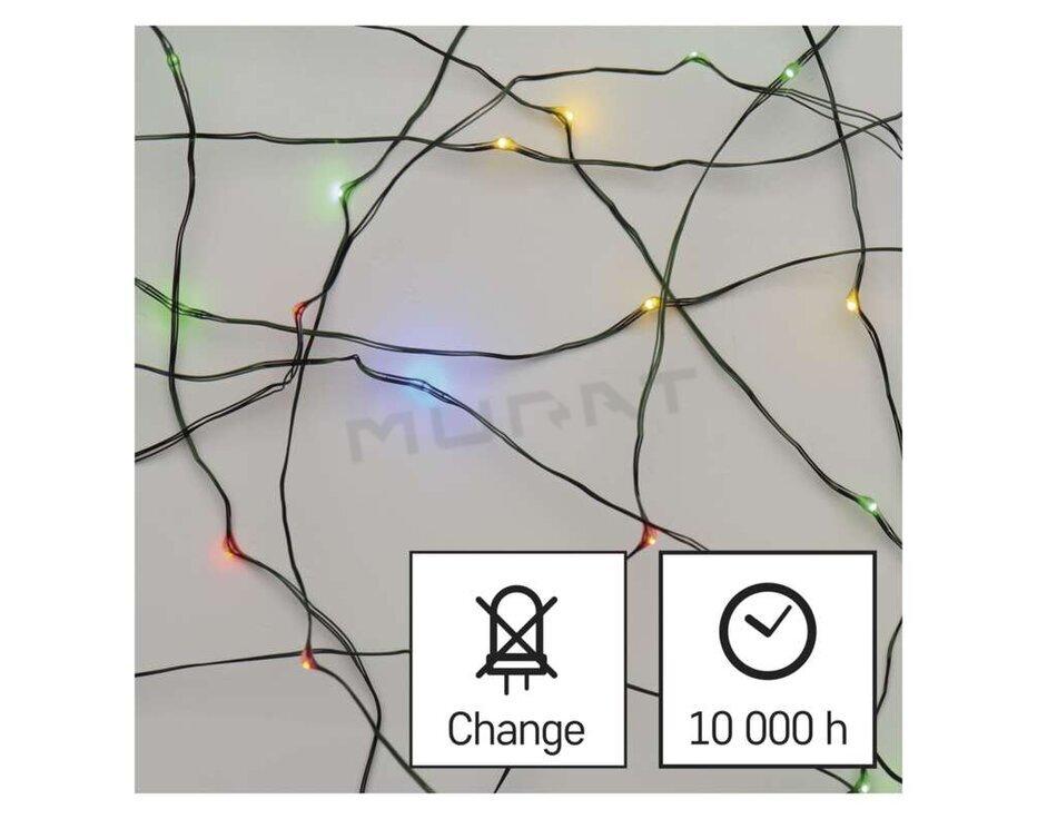 Svietidlo LED VIANOČNÉ- reťaz nano zelená D3AM02 7,5m von/vnút, multicolor, čas