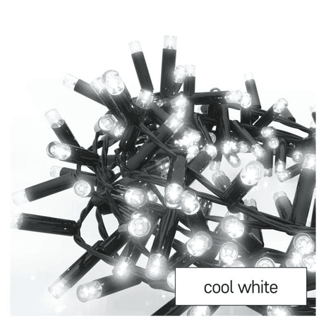 Svietidlo LED VIANOČNÉ- reťaz spojovacia, ježko Profi D2BC01 čierna 3m stud biel