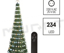 Svietidlo LED VIANOČNÉ- D5AA02 stromček 1,5m s ovládačom vnútorný RGB časovač
